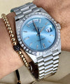 Day Date 40 PLATINUM PRINCESS CUT DIAMONDS SET ALL FACTORY 2022 MINT