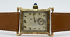 Square Engraved 14K Gold