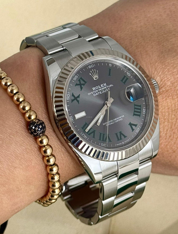Rolex Datejust 41 Wimbeldon WG bezel 2018 Full Set