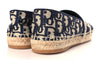 CHRISTIAN DIOR Oblique Embroidered Granville 15mm Espadrilles 38.5 Deep Blue