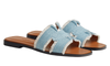 Hermes Sandals Oran "bleu clair" 