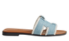 Hermes Sandals Oran "bleu clair" 