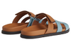 Hermès Chypre sandal "Light Blue / Natural" 