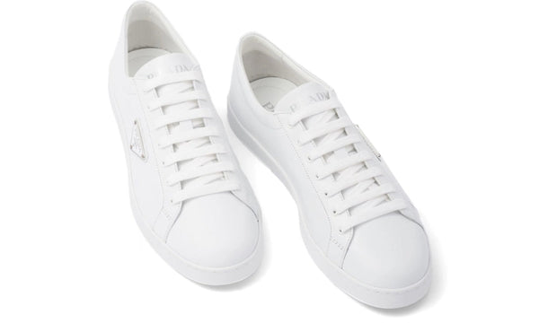 Prada Brushed Leather Sneaker 'White' 
