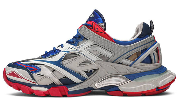 Balenciaga Men's Beige And Blue Track 2 