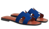 Hermes Sandales Oran "bleu smalt" 