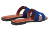 Hermes Sandales Oran "bleu smalt" 