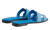 Hermes Sandals Oran "blue cameo" 