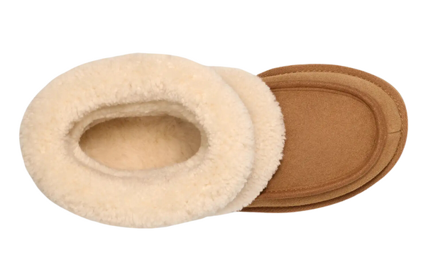 UGG Ultra Mini Fluff Boots "Camel Brown/Cream White" 