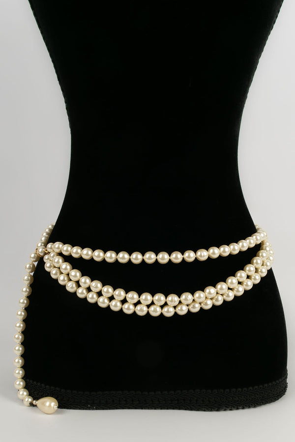 Ceinture de perles nacrées Chanel 1993