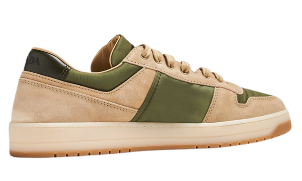 Prada Downtown Delavé Suede and Re-Nylon Sneakers 