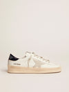 Stardan with ice grey suede star and blue heel tab