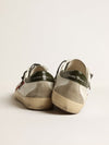 Super-Star Men's with red suede star and green leather heel tab "LAST PIECES"