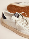 Stardan with ice grey suede star and blue heel tab