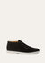 Open Walk Ankle Boots in Black Suede