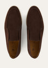 Open Walk Suede Chocolate Ankle Boots