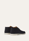 Open Walk ankle boots in Navy Suede