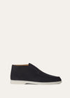 Open Walk ankle boots in Navy Suede