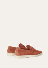 Women's Summer Charms Walk Orange Suede Loafers