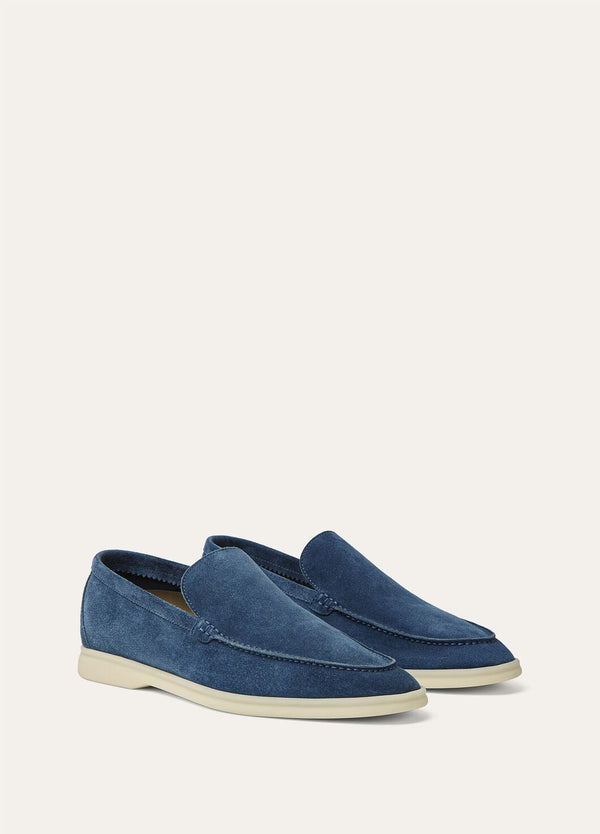 Men's Black Fig Summer Walk Suede Loafers