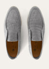Open Walk Ankle Boots in Grey Leather