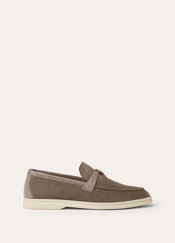 Women's Summer Charms Walk Loafers in Grey Suede