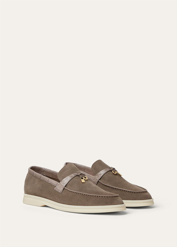 Women's Summer Charms Walk Loafers in Grey Suede