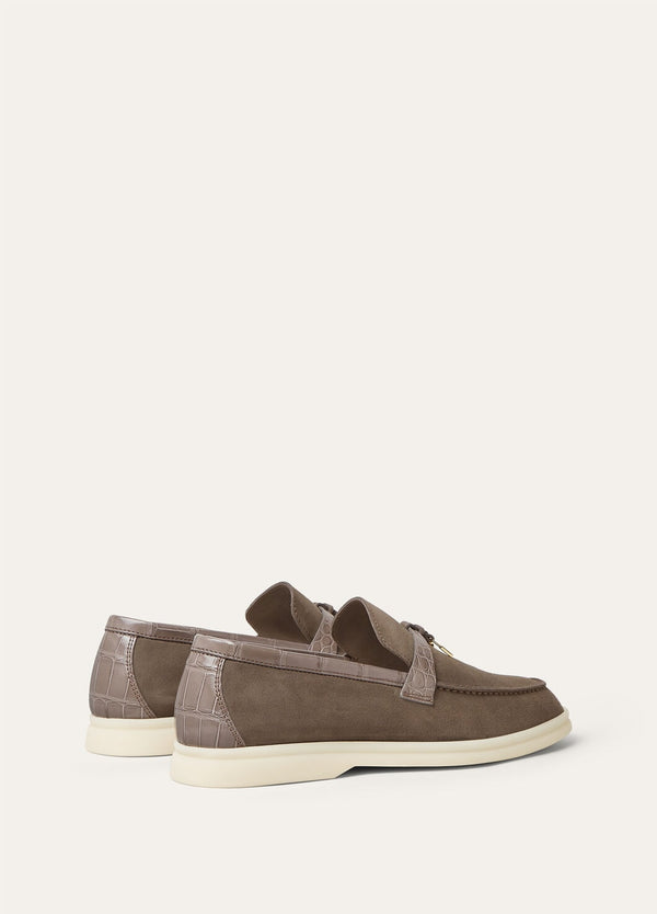 Women's Summer Charms Walk Loafers in Grey Suede