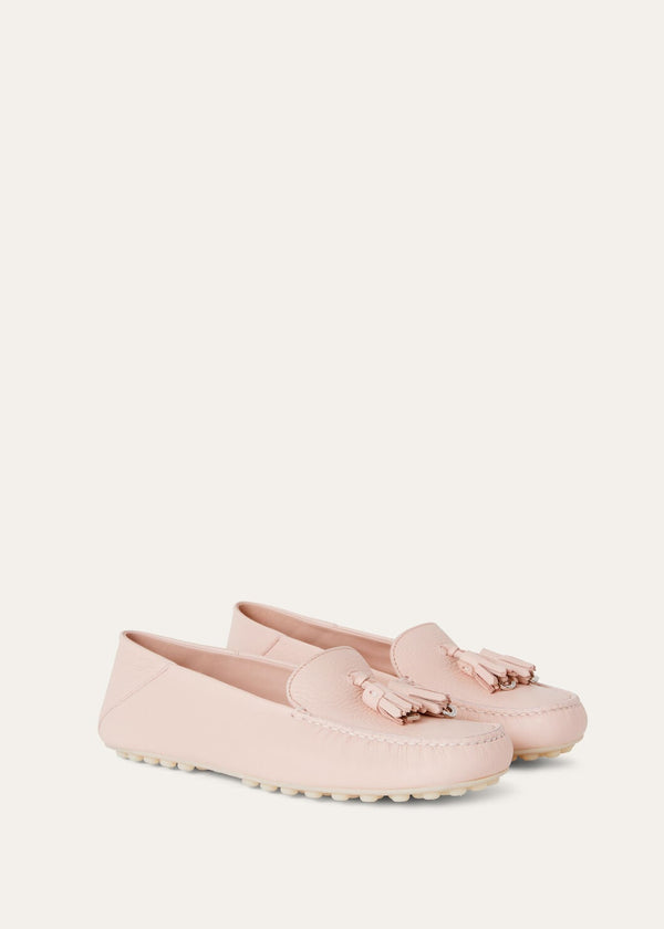 Women's Plum Dot Sole Walk Leather Loafers