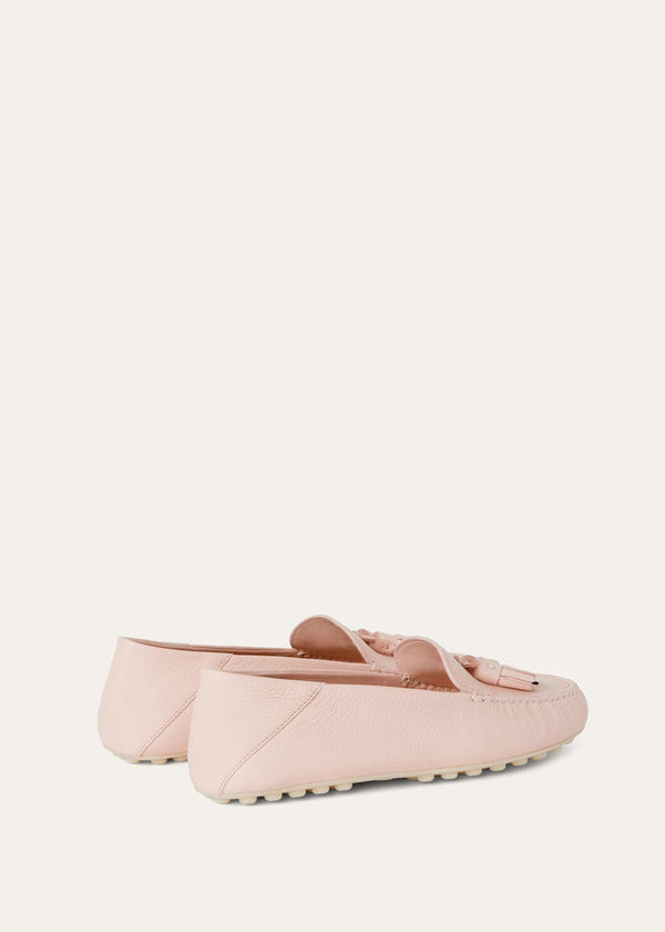 Women's Plum Dot Sole Walk Leather Loafers