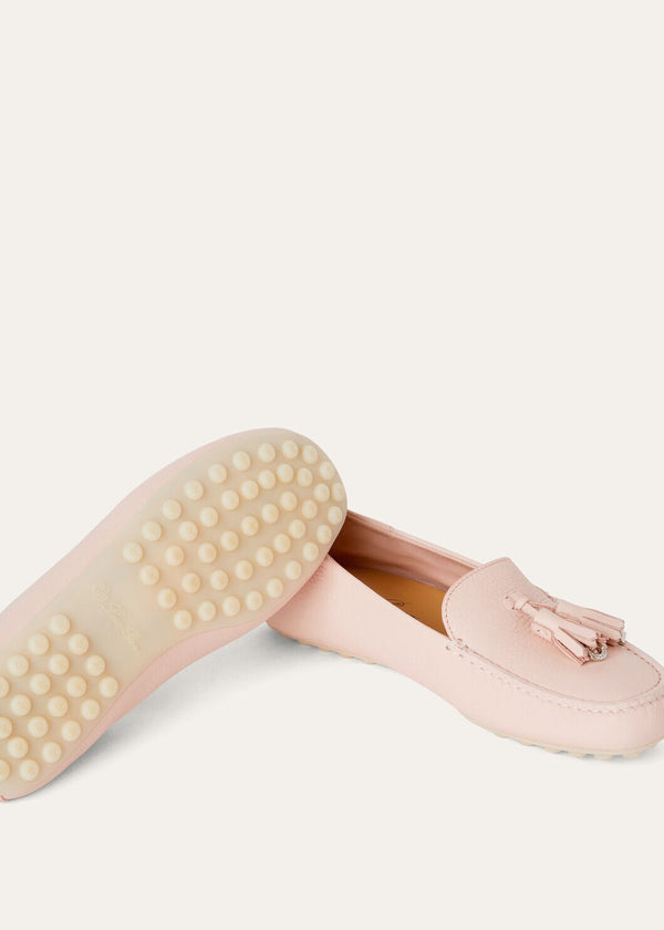 Women's Plum Dot Sole Walk Leather Loafers