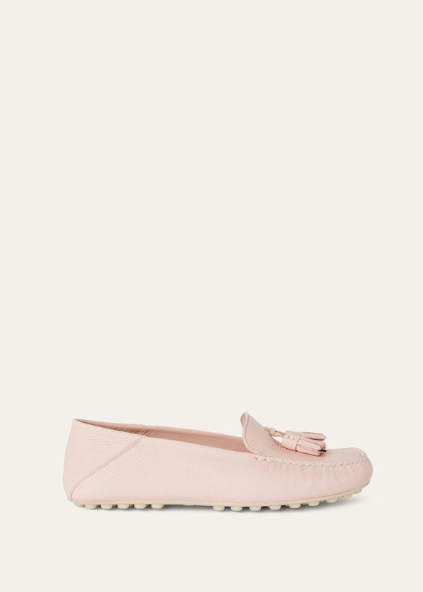 Women's Plum Dot Sole Walk Leather Loafers