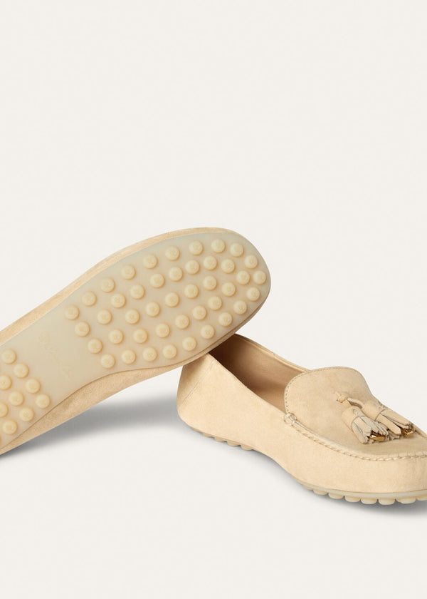 Women's Melonpan Suede Dot Sole Walk Loafers