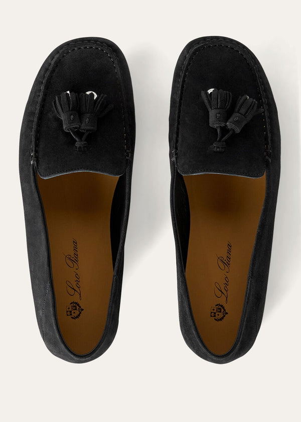 Women's Caviar Suede Dot Sole Walk Loafers