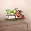 Goyard Goyardine Greige Anjou PM Embroidered Bunny Khaki Bag Palladium Hardware
