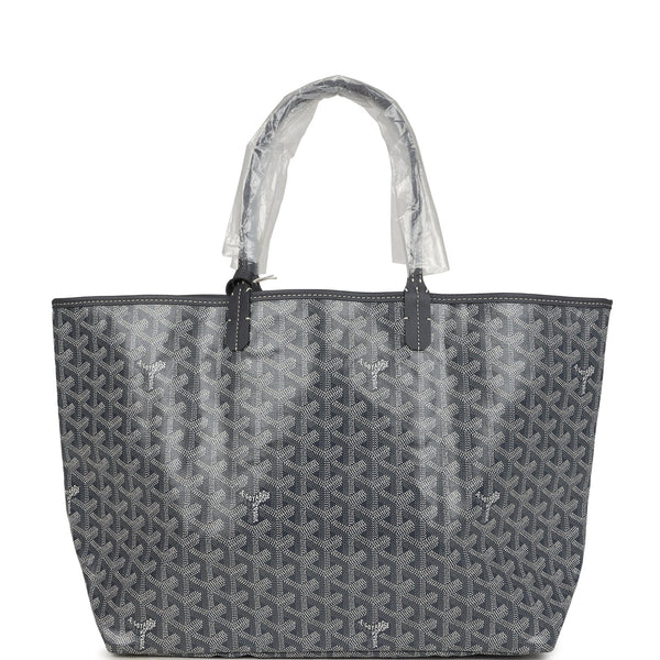 Goyard Goyardine Gray St. Louis PM Tote Bag Palladium Hardware