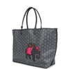 Goyard Goyardine Gray Anjou PM Embroidered Elephant Tote Palladium Hardware