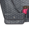 Goyard Goyardine Gray Anjou PM Embroidered Elephant Tote Palladium Hardware