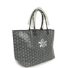 Goyard Goyardine Gray St. Louis PM Tote Bag Palladium Hardware