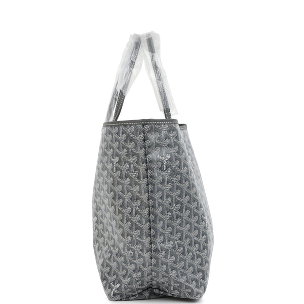 Goyard Goyardine Gray St. Louis PM Tote Bag Palladium Hardware
