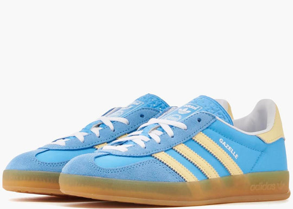 Adidas Gazelle Indoor Semi Blue Burst Almost Yellow 