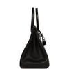 Hermes Birkin 30 Black Matte Alligator and Ostrich Touch Palladium Hardware