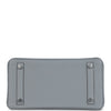 Hermes Birkin 25 Gris Pantin Togo Palladium Hardware