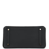 Pre-owned Hermes Birkin 30 Black Togo Rose Gold Hardware