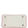 Hermes Special Order (HSS) Birkin 25 White and Rose Sakura Clemence Rose Gold Hardware