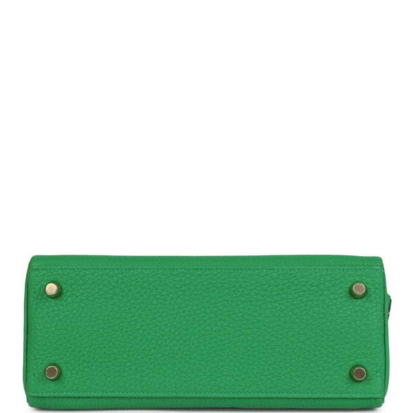 Hermes Kelly Retourne 25 Bamboo Togo Gold Hardware