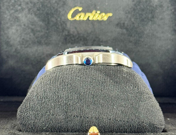 Santos De Cartier 11/2024 NEW Large Dial Blue Ceramic Beze