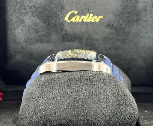 Santos De Cartier 11/2024 NEW Large Dial Blue Ceramic Beze