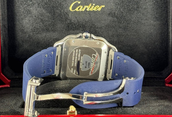 Santos De Cartier 11/2024 NEW Large Dial Blue Ceramic Beze