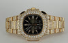 Nautilus Chronograph Rose Gold ICED OUT FULL SET